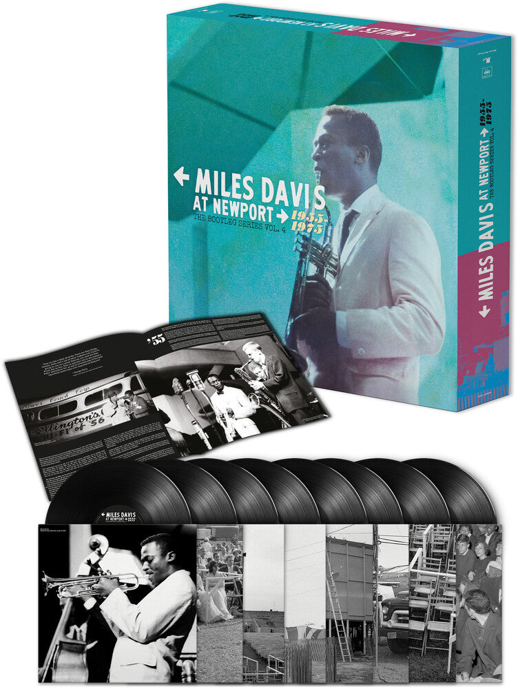 the album cover for Miles Davis - Miles At Newport 1955-1975 (Bootleg Series 4)