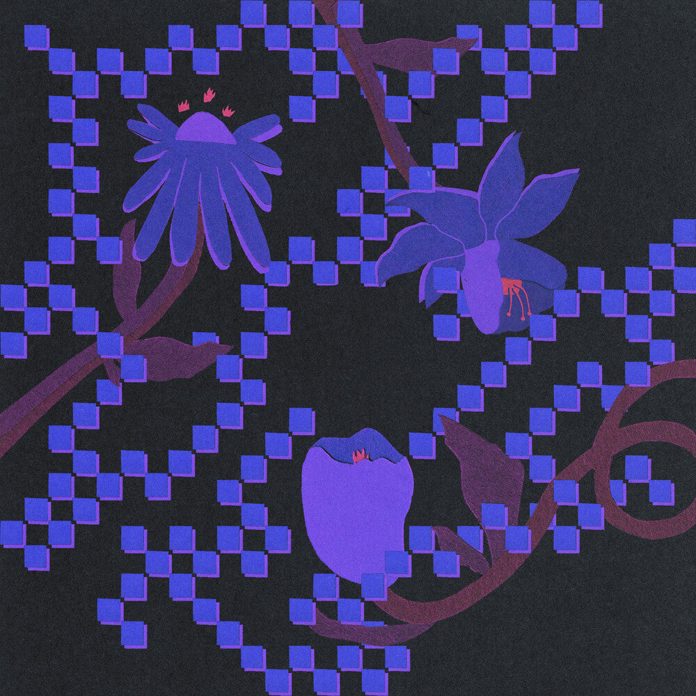 the album cover for Trace Mountains - Into The Burning Blue [Colored Vinyl]