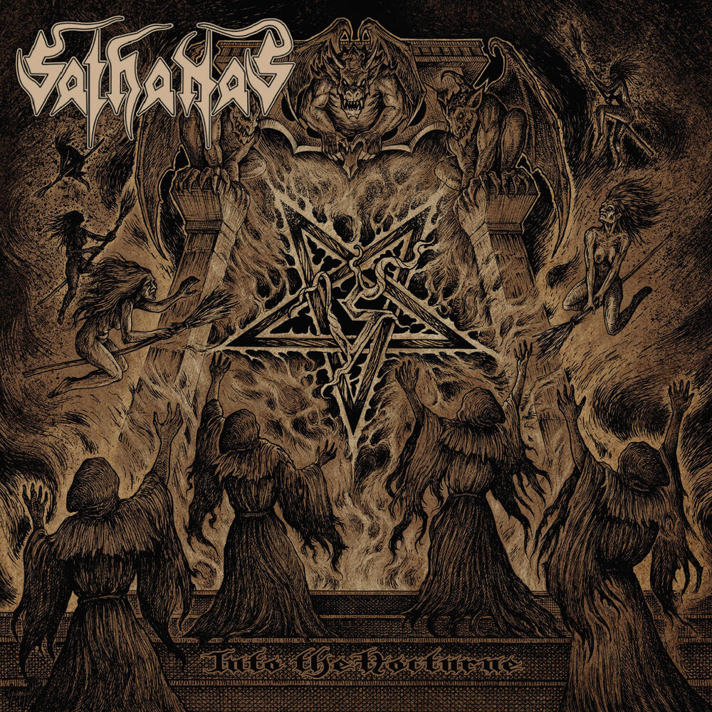 the album cover for Sathanas - Into The Nocturne (Bonus Track) [Colored Vinyl] [Limited Edition]