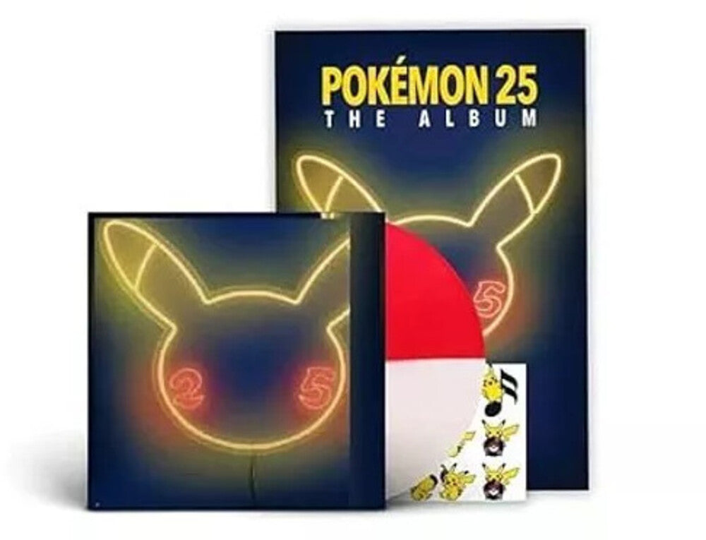 the album cover for Pokemon 25: The Album / Various (Colv) (Post) - Pokemon 25: The Album / Various [Colored Vinyl] (Post)