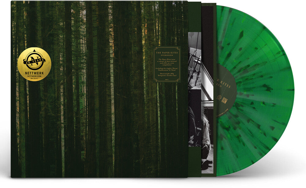 the album cover for Paper Kites - Evergreen [Colored Vinyl] (Gate) (Grn) [180 Gram]