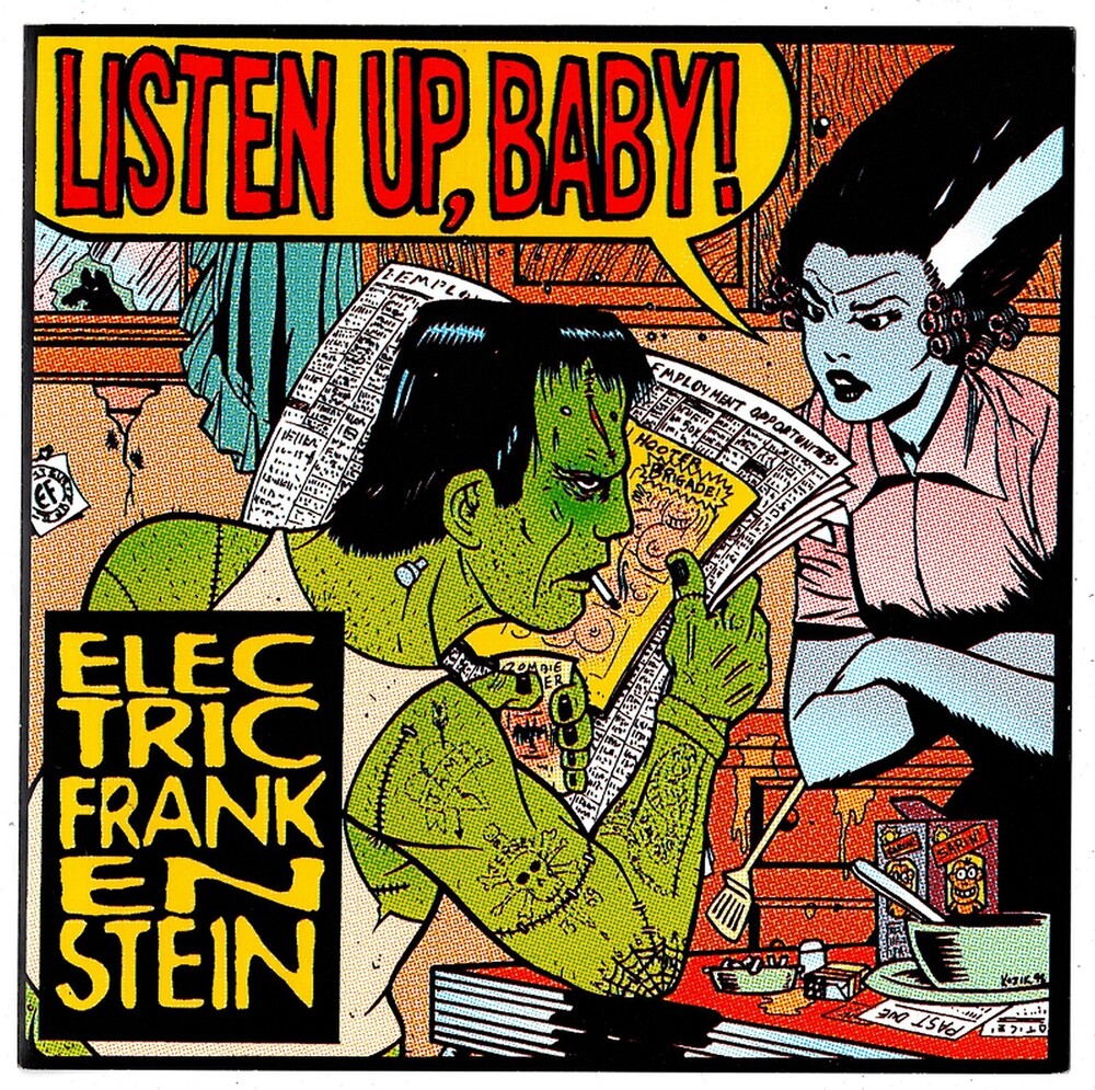 the album cover for Electric Frankenstein - Listen Up Baby (Can)