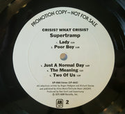 Supertramp : Crisis? What Crisis? (LP, Album, Promo)