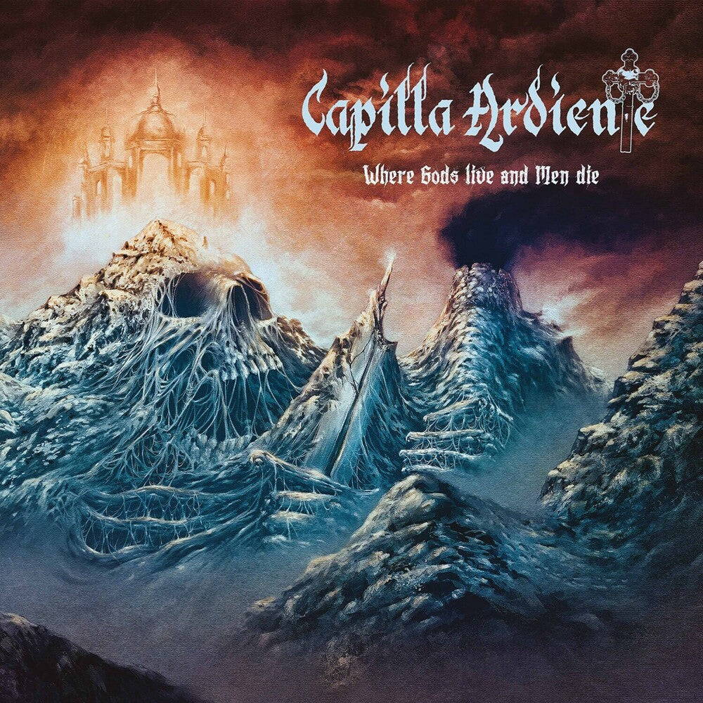 the album cover for Capilla Ardiente - Where Gods Live & Men Die - Beer