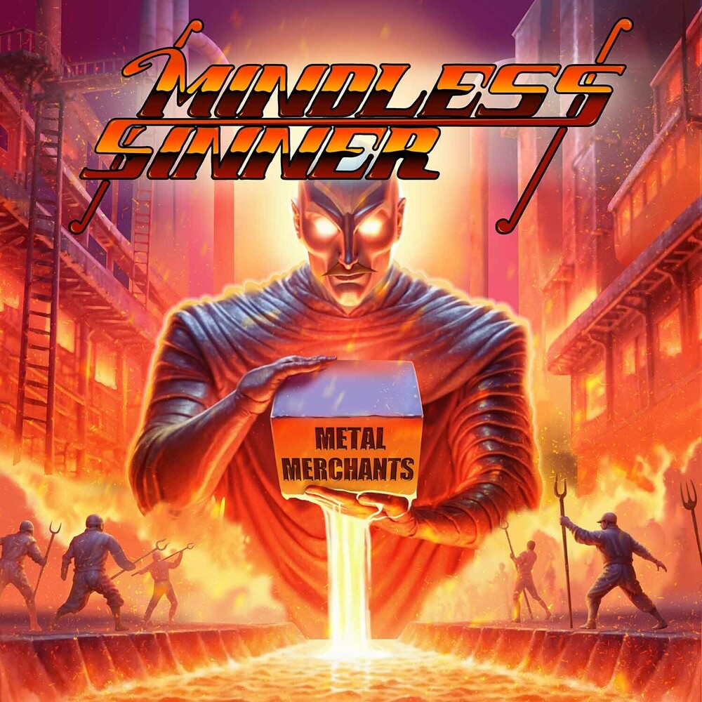 the album cover for Mindless Sinner - Metal Merchants - Orange [Colored Vinyl] (Org)