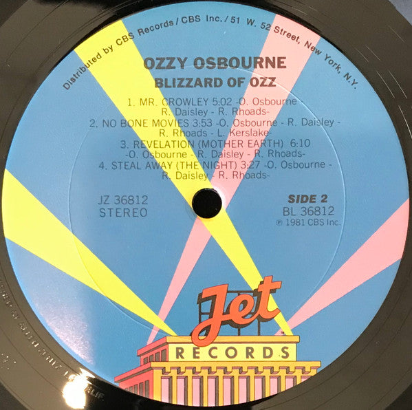 Ozzy Osbourne : Blizzard Of Ozz (LP, Album)