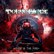 the album cover for Tokyo Blade - Time Is The Fire (Blue) [Colored Vinyl] (Red) (Uk)