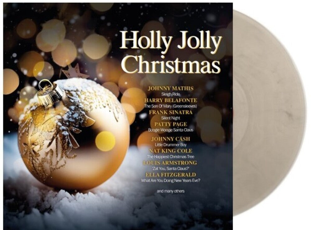 the album cover for Holly Jolly Christmas / Various (Cvnl) (Ltd) (Ogv) - Holly Jolly Christmas / Various [Clear Vinyl] [Limited Edition] [180 Gram]