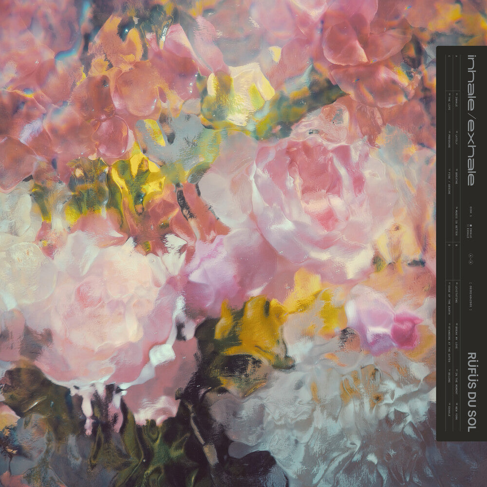 the album cover for Rufus Du Sol - inhale/exhale [Indie Exclusive Diffused Green Vinyl]
