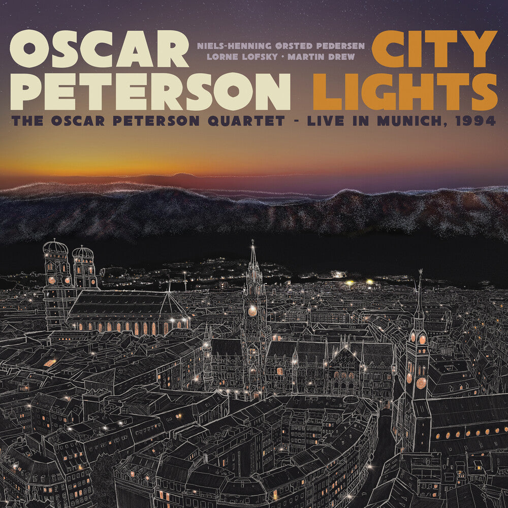 the album cover for Oscar Peterson - City Lights: The Oscar Peterson Quartet - Live In