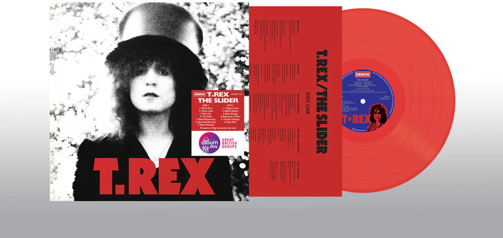 the album cover for T.Rex - Slider [Colored Vinyl] [Limited Edition] (Ofgv) (Red) (Uk)