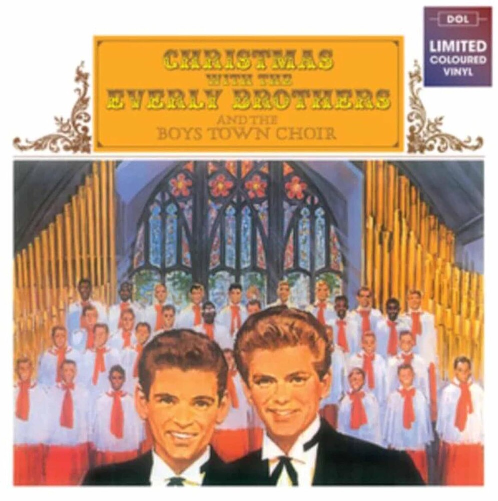 the album cover for Everly Brothers & The Boys Town Choir - Christmas With The Everly Brothers [Colored Vinyl] (Uk)