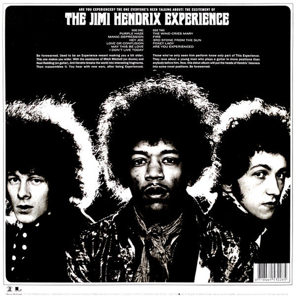 The Jimi Hendrix Experience : Are You Experienced (LP, Album, Mono, RE, RM, 180)