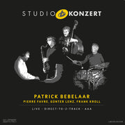 the album cover for Patrick Bebelaar  / Favre,Pierre / Lenz,Gunter - Studio Konzert