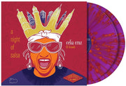 the album cover for Celia Cruz  & Friends - Night Of Salsa (25th Anniversary Edition) [180g Magenta Splatter 2 LP]