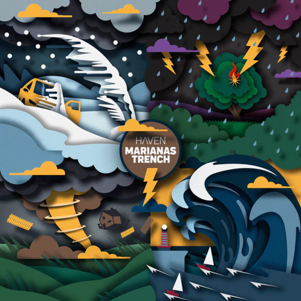 the album cover for Marianas Trench - Haven (Blue) [Colored Vinyl] (Can)