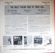 Billy Taylor Trio : At Town Hall (LP, Album, Mono)