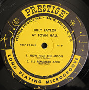 Billy Taylor Trio : At Town Hall (LP, Album, Mono)