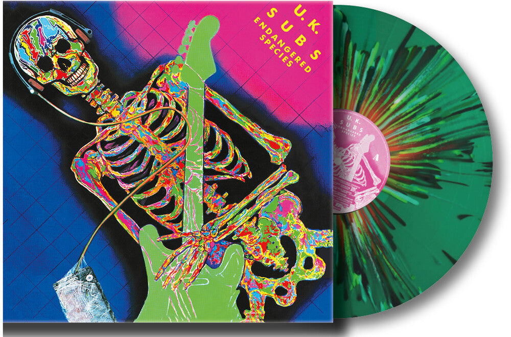 the album cover for Uk Subs - Endangered Species - Limited Edition [Colored Vinyl] (Grn)