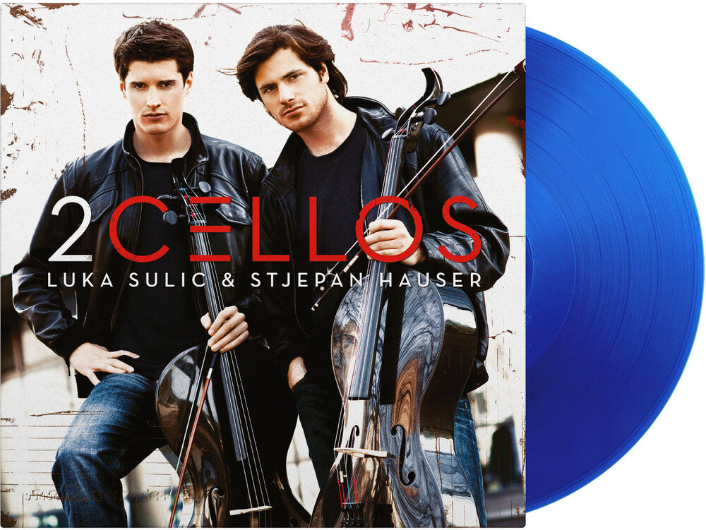 the album cover for 2 Cellos - 2 Cellos (Blue) [Colored Vinyl] [Limited Edition] [180 Gram]