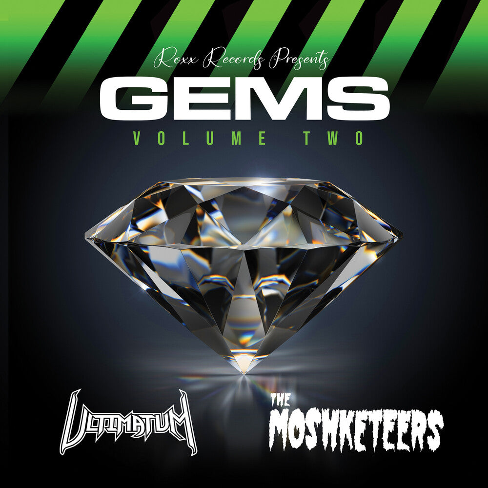 the album cover for Ultimatum / Moshketeers - Gems Volume Two - Green