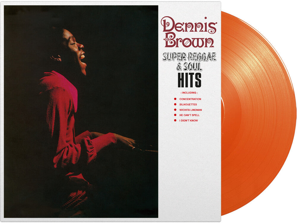 the album cover for Dennis Brown - Super Reggae & Soul Hits [Colored Vinyl] [Limited Edition] [180 Gram] (Org)