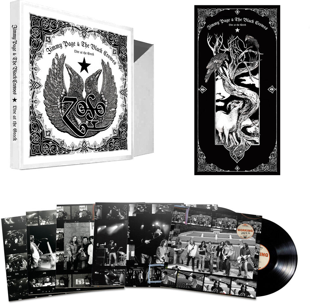 the album cover for Jimmy Page &amp; The Black Crowes - Live at the Greek [6 LP boxed set]