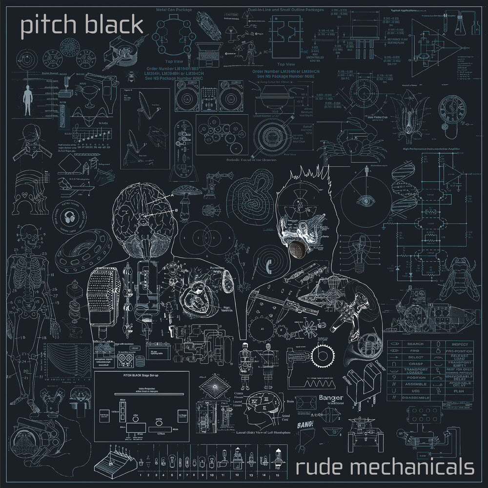 the album cover for Pitch Black - Rude Mechanicals