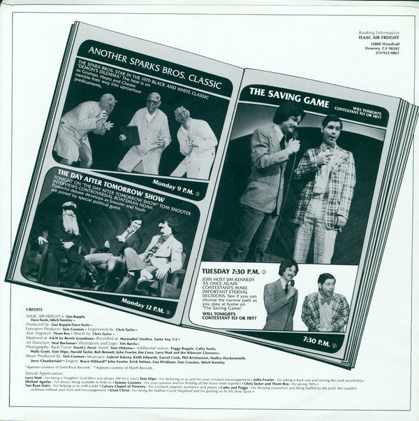Isaac Air Freight : In The Air•On The Air (LP, Album)