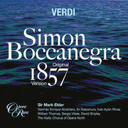 the album cover for Mark Elder - Verdi: Simon Boccanegra (Original 1857 Version)