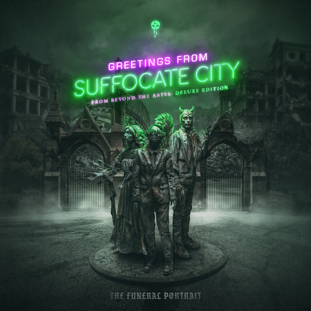 the album cover for Funeral Portrait - Greetings From Suffocate City (Bonus Track) [Deluxe]