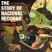 the album cover for Various Artists - The Story of Nacional Records: Volume Uno [2 LP Splatter Orange & Marble Blue]