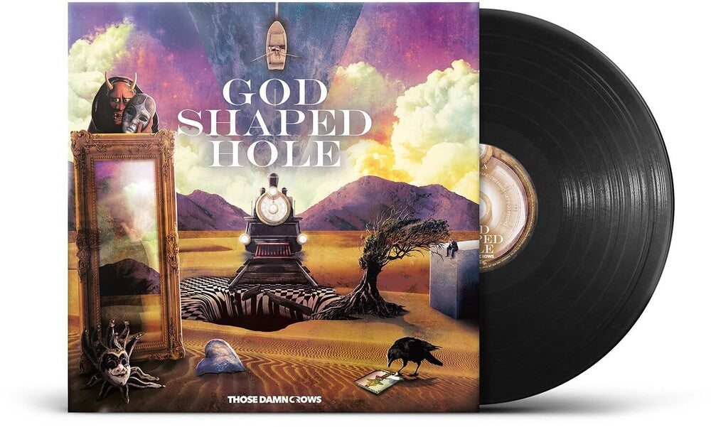 the album cover for Those Damn Crows - God Shaped Hole