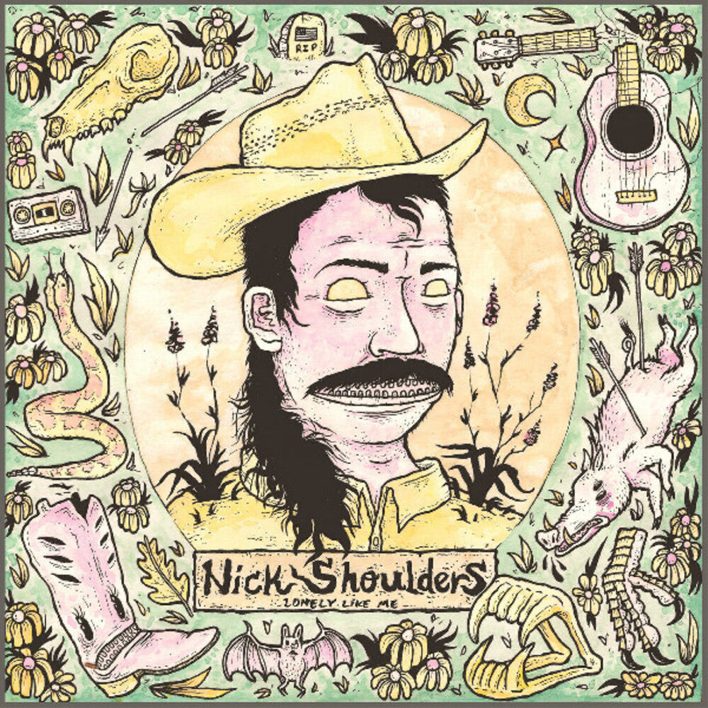 the album cover for Nick Shoulders - Lonely Like Me [Colored Vinyl] (Lime)