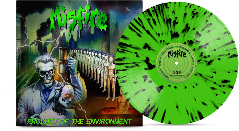 the album cover for Misfire - Product Of The Environment (Blk) [Colored Vinyl] (Grn)