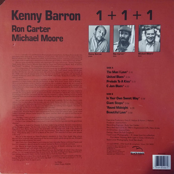 Kenny Barron, Ron Carter, Michael Moore (2) : 1+1+1 (LP, Album)
