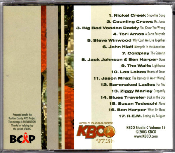 Various : KBCO Studio C Volume 15 (HDCD)