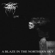 the album cover for Darkthrone - A BLAZE IN THE NORTHERN SKY