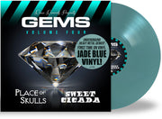 the album cover for Place of Skulls / Sweet Cicada - Gems Vol. 4 - Blue (Blue) [Colored Vinyl] [Limited Edition]