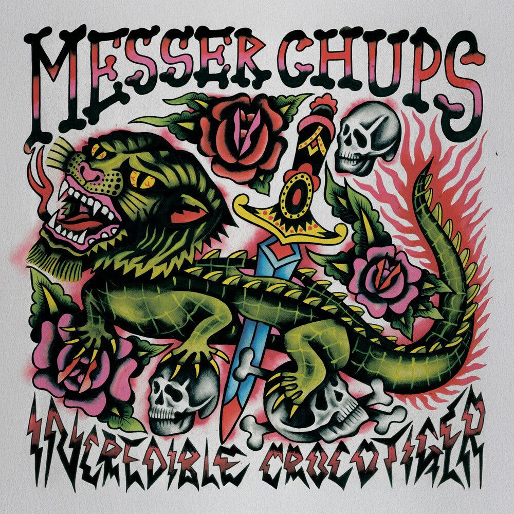 the album cover for Messer Chups - Incredible Crocotiger [Colored Vinyl] (Grn)