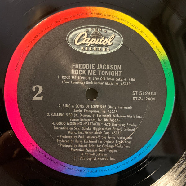 Freddie Jackson : Rock Me Tonight (LP, Album, Club, Car)