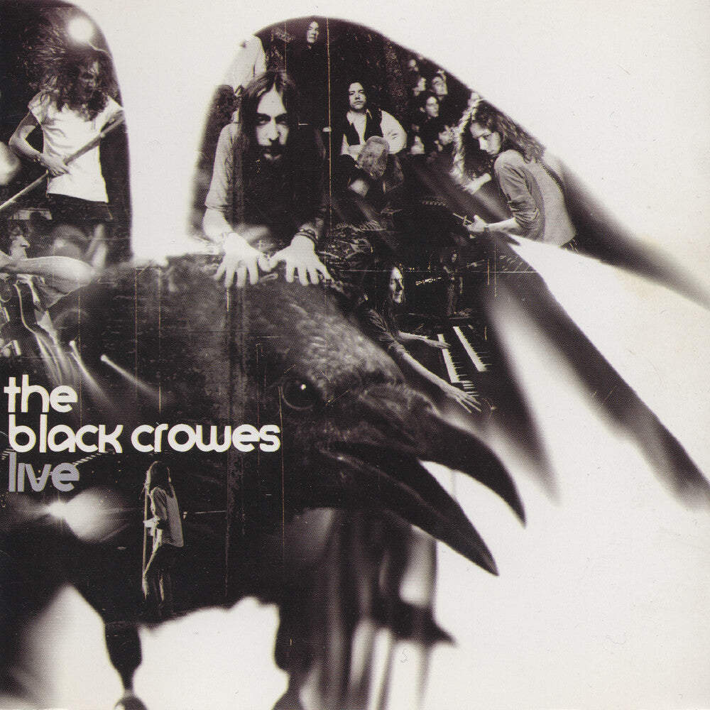 the album cover for The Black Crowes -  Live [3 LP Silver Metallic]