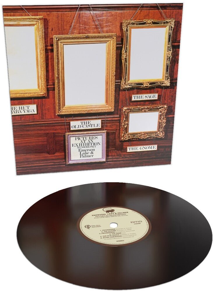 the album cover for Emerson Lake & Palmer - Pictures At An Exhibition