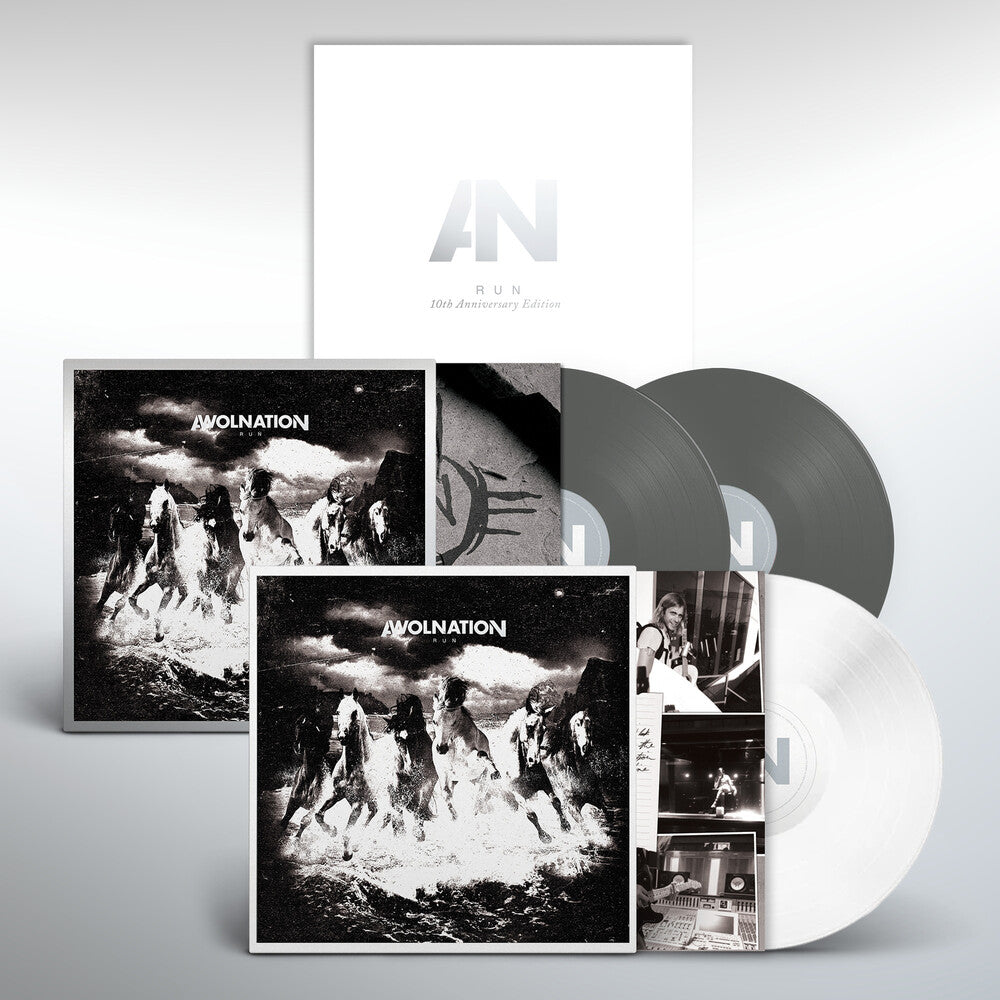 the album cover for Awolnation - Run (10th Anniversary Deluxe Edition) - [3 LP]