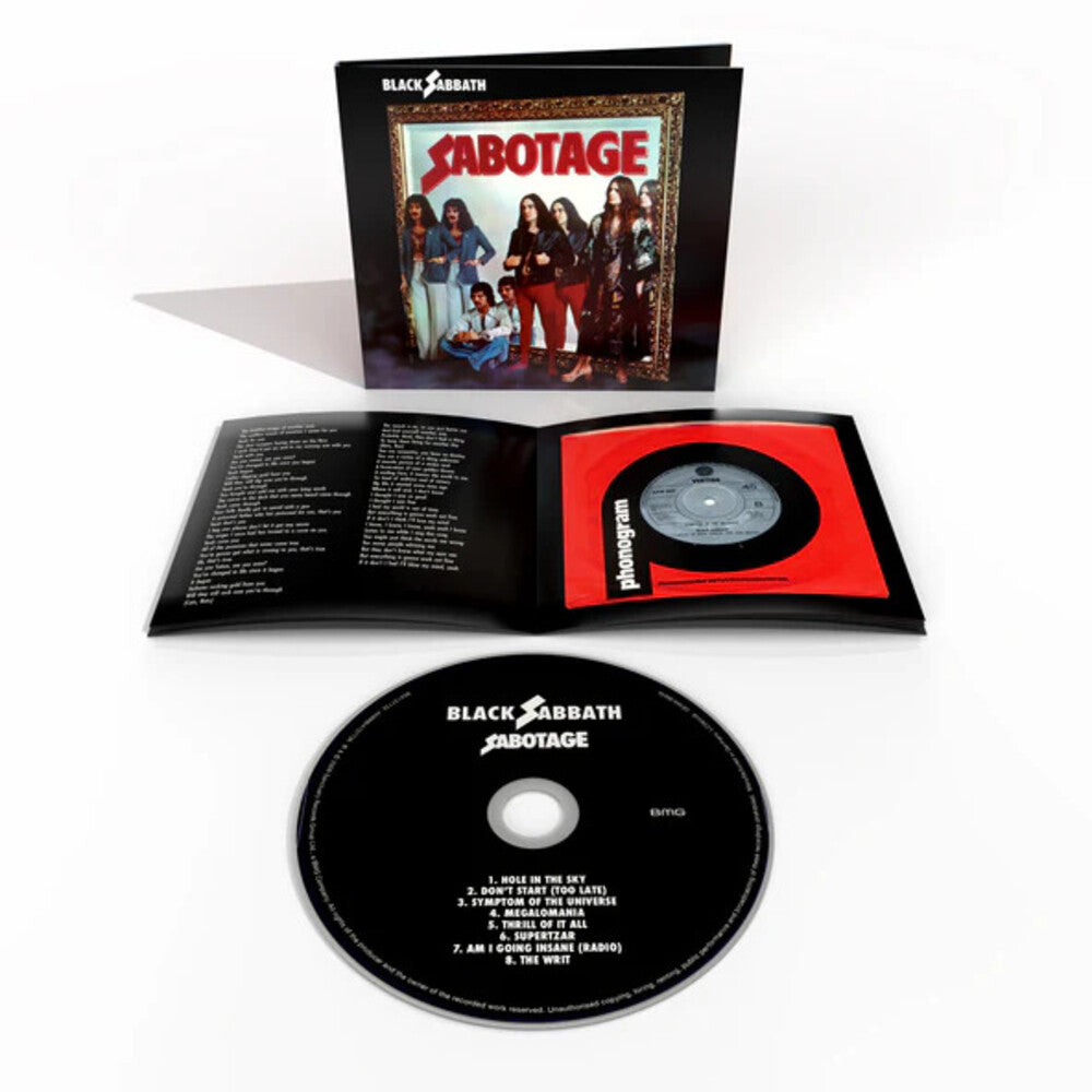 the album cover for Black Sabbath - Sabotage [Remastered] [Digipak] (Uk)