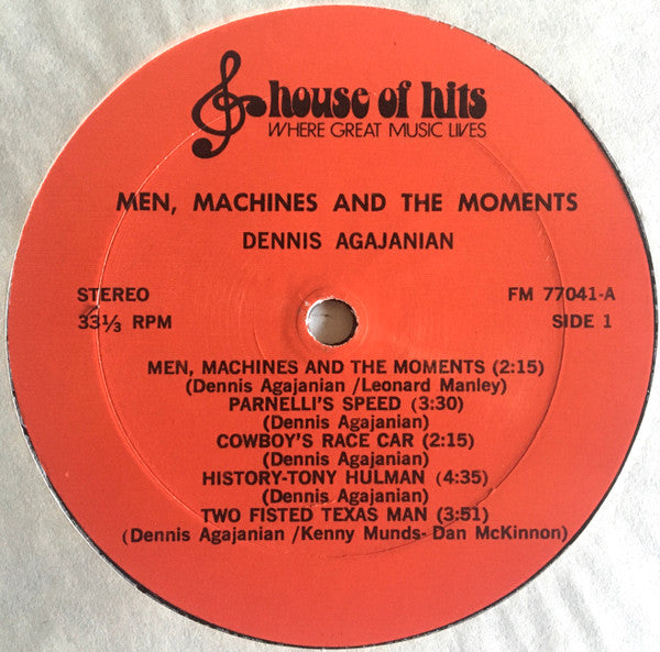 Dennis Agajanian : Men, Machines And The Moment (LP, Album)