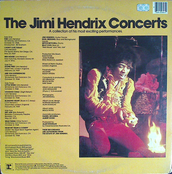 Jimi Hendrix : The Jimi Hendrix Concerts (2xLP, Comp, Gat)