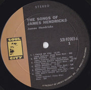 James Hendricks* : Songs Of James Hendricks (LP, Album, Res)