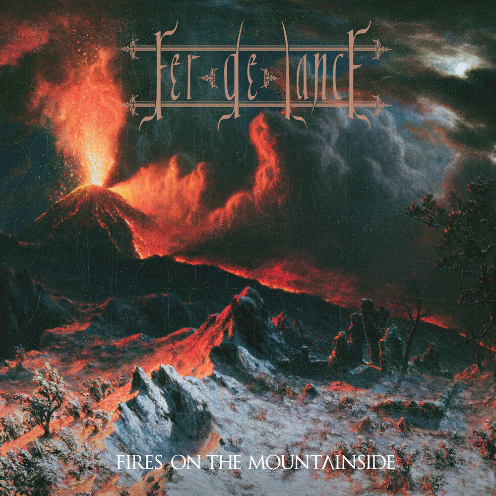 the album cover for Fer De Lance - Fires On The Mountainside