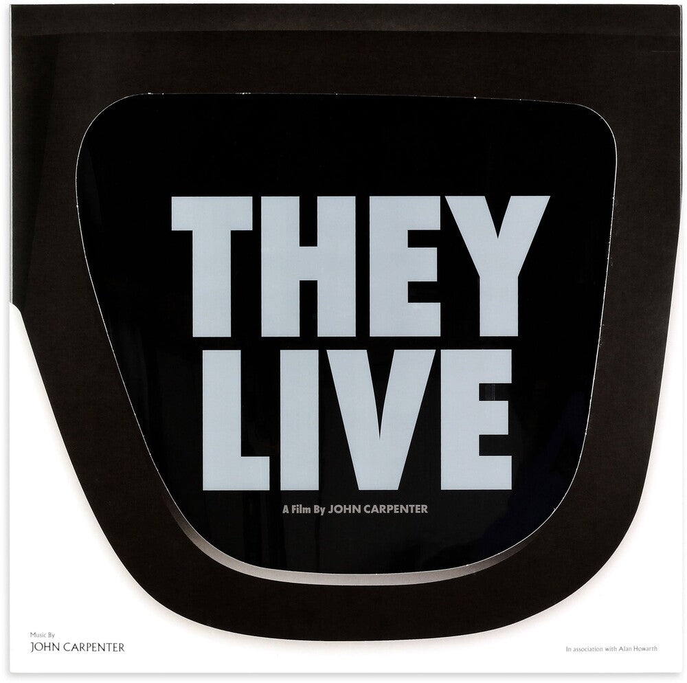 the album cover for John Carpenter  / Howarth,Alan (Colv) (Pnk) (Rmst) - They Live - O.S.T. [Colored Vinyl] (Pnk) [Remastered]